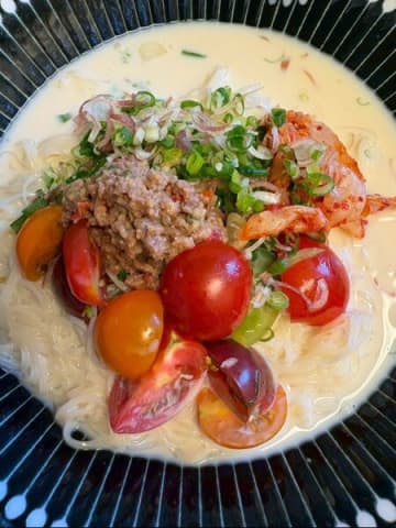 夏にさっぱり＜豆乳そうめん＞！