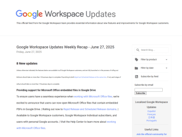 画像生成AI「Imagen 4」が「Google ドキュメント」などで利用可能に／「Gmail」検索強化なども ～「Google Workspace」6月22日週の更新まとめが公開