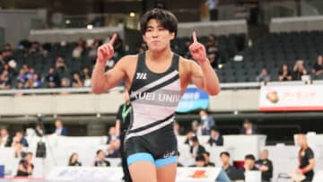 ＜レスリング＞【2025年全日本選抜選手権・特集】表彰台から見たい「父が見られなかった世界選手権の景色」…男子グレコローマン63kg級・中村真翔（育英大）
