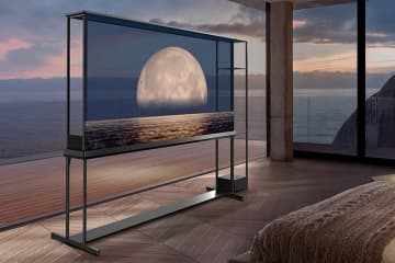 LG、“世界初”透明ディスプレイの4K有機ELテレビ「LG SIGNATURE OLED T」。税込1100万円前後