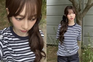 aespaのKARINA、爽やかな夏コーデを披露！キュートなビジュアル