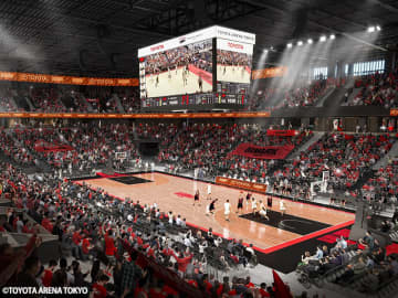 A東京の新本拠地「TOYOTA ARENA TOKYO」が竣工…10月3日Bリーグ開幕戦で開業