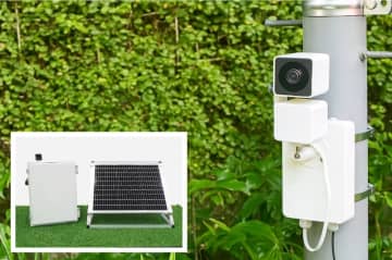屋外でWi-Fiも電源もない。そんな場所にクラウド録画カメラをポン置きできる「ソラカメ」のソーラーキット発売