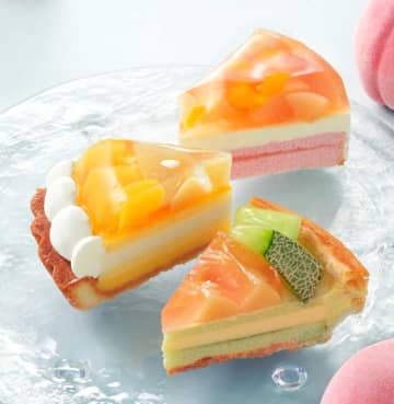 銀座コージーコーナーから桃の”涼感ケーキ”3種がこの夏限定で♡