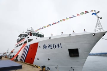 中国海事部門最大の流出油回収船が運用開始