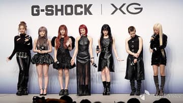 【動画】XG「G-SHOCK」グローバルアンバサダー就任、時計映える黒の衣装で登場「唯一無二の存在に」