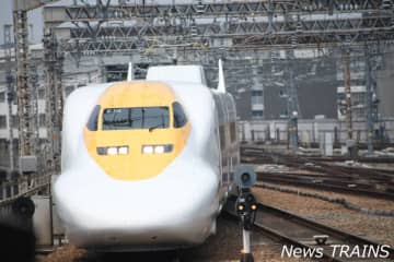 【西日本旅客鉄道】ONE PIECE 新幹線 第3編成「モンキー・D・ルフィ号」が登場　お披露目の様子をお届け♪＜Photo report＞
