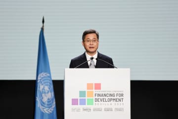 習主席特使の藍仏安氏、国連開発資金国際会議で発言