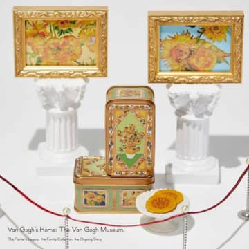 ゴッホのひまわりがアート缶に♡展覧会限定の美しすぎるお菓子