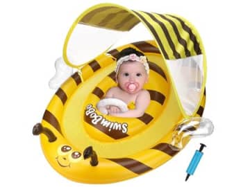 赤ちゃんとの水遊びに大活躍♪かわいくて安心な【ベビー浮き輪】をAmazonタイムセールでお安くゲット♡