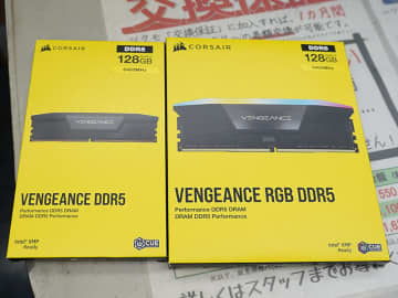 DDR5-6400対応の「VENGEANCE DDR5」「VENGEANCE RGB DDR5」に64GB×2枚組