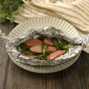 材料4つ！「万願寺甘とうのホイル焼き」