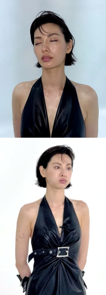 胸の間にもうっすらと…“全身タトゥー”を除去中のナナ、滑らかな肌に残る痕に注目集まる