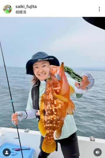 藤田さいきが憧れのアングラーとボートフィッシング 美味で人気のアカハタをはじめたくさんの釣果 「夢のような時間」を満喫！