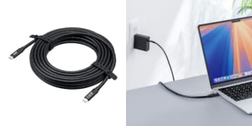 サンワサプライ、PD75WとAltモード対応USB Type-Cケーブル発売　長さは3/5/7m