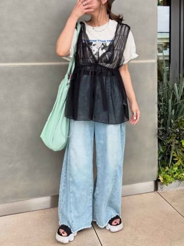 大人のオシャレは【上下しまむら】で！ 真似したい♡「サマ見えコーデ」