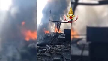 イタリアのガソリンスタンドで大爆発　警察官など45人が重軽傷