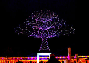 大阪･関西万博 LEDライトの約6倍の輝度搭載ドローンでの演出を実施！「Flash Wish Tree」 7月7日～