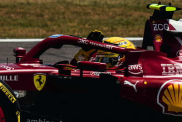 フェラーリのハミルトンがFP1最速「アップグレード導入のライバルと競えた。良い結果を夢みてもいいかも」