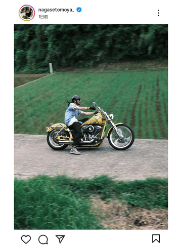 元TOKIO・長瀬智也、バイクでツーリングする姿を披露　ネット「かっこよすぎ」と驚きの声