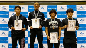 ＜レスリング＞小塚彪（近大）が2年連続両スタイル制覇…2025年西日本学生新人選手権
