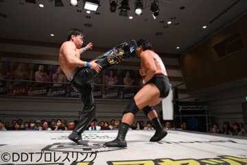 HARASHIMAがKO-D無差別級王者・樋口和貞との最初で最後の前哨戦で絶好調ぶりアピール！　「7・27、地元・青梅では一番強いベルトを持って入場したい」