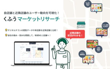 商圏を「見える化」、小売店舗向け分析ツール「くふうマーケットリサーチ」本格始動
