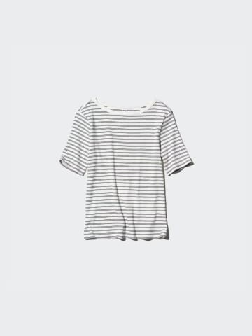 やっぱ頼れる“ボーダー”！【ユニクロ】「サマ見えTシャツ」