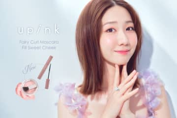 柏木由紀PD「upink」、アイドル級カールマスカラのロングタイプ＆“アプリコット×青ラメ”の新色チークが限定登場