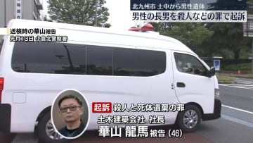 北九州市・遺体遺棄　男性の長男を起訴、知人女性は不起訴に