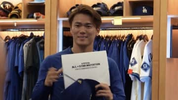 「オオタニサンも笑顔でお祝い」山本由伸、MLBオールスター初選出　ロッカーでは日本語で称賛の声も