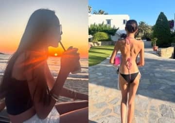 SHIHO、娘サランちゃんと水着姿で休暇を満喫！抜群のスタイルに視線釘付け