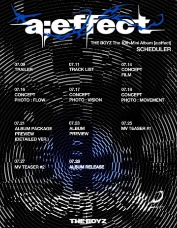 THE BOYZ、10thミニアルバム「a;effect」スケジュールを公開