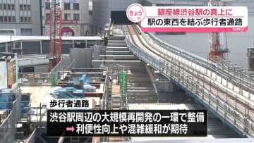 渋谷駅周辺の再開発…東西結ぶ歩行者通路を初公開
