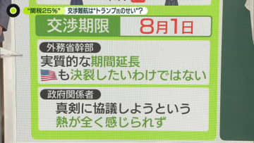 【解説】関税25％　交渉難航は“トランプ氏のせい”？