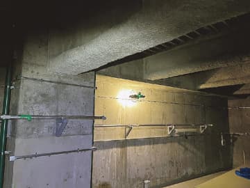 清水建設／地下ピットを球体ドローンで遠隔検査／作業時間９割減、人員も半減