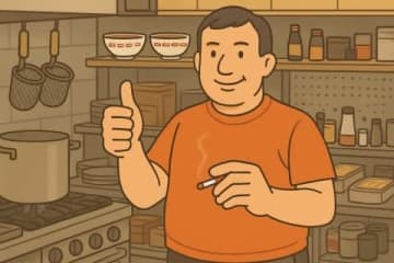 厨房で喫煙していた？人気ラーメン店の写真がSNSで波紋、保健所「事実なら行政処分もありうる」