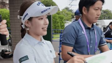 「人気すご」「好感もてる」吉田鈴、ホールアウト後のファンサービスに長蛇の列