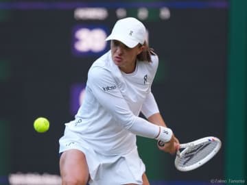 シフィオンテク、ウィンブルドンで初の準決勝進出。世界19位サムソノワにストレート勝ち