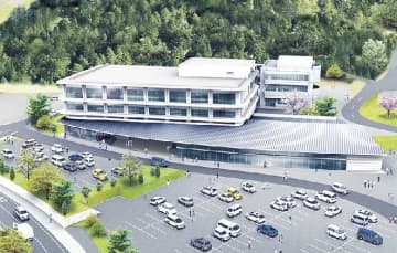 茨城県桜川市／規模縮小し新庁舎整備の設計変更案を公開、開庁は２８年１月予定