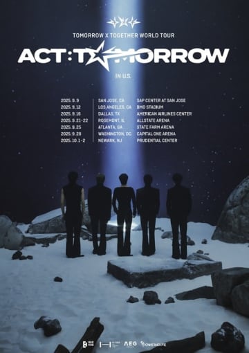 TOMORROW X TOGETHER、北米公演スケジュールを発表！再びL.A.・BMOスタジアムへ