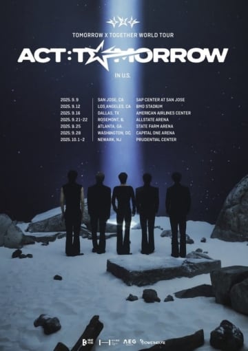 TOMORROW X TOGETHER、ワールドツアーのアメリカ公演を発表！計7都市で開催