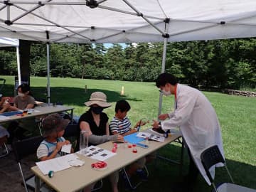 夏休み科学実験教室「ペットボトルロケットづくり」・「アイスクリームづくり」国営アルプスあづみの公園（大町・松川地区）