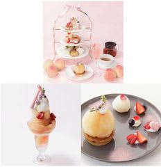 フルーツ＆スイーツカフェ「フルフルール 近鉄あべのハルカス店」で毎年大人気゛桃”スイーツが７月９日(水)からスタート今年はアフタヌーンティーセットが初登場！