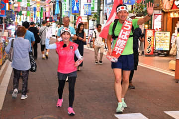【参院選】松野明美参院議員　維新候補をランニング伴走で応援「私よりも前にいた。１００点！」