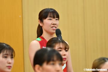 スタメン出場を果たした中川つかさ「スパイカーの100％を出すのがセッターの役割」