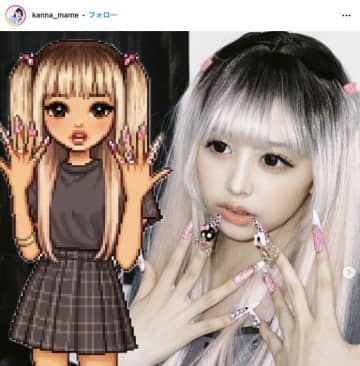 カジサックの娘・叶渚、“黒髪清楚”から“白ギャル”へ あまりの変貌に「清楚もギャルもいける無敵感」「このままギャル路線で爆進して！」