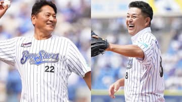 【DeNA】オールスター第2戦の始球式、OBの佐々木主浩氏と谷繁元信氏が登場　1998年V戦士でバッテリー