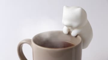 猫舌に朗報 熱いものを冷ましてくれる猫型ロボット「猫舌ふーふー」