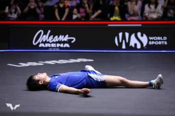 張本智和「まだ2試合ある」台湾のエースとの激戦制し初の4強入り 次戦は世界1位と激突【卓球 USスマッシュ】